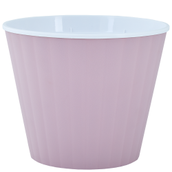 Вазон Ібіс подвійний 13,0*11,2см. (біла вставка) Вазон Ібіс подвійний 13,0*11,2см. (біла вставка)