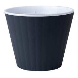 Вазон Ібіс подвійний 13,0*11,2см. (біла вставка) Вазон Ібіс подвійний 13,0*11,2см. (біла вставка)