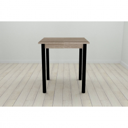 Стіл кухонний Агата 75x70x70 Чорний ДСП Сонома Трюфель 16мм(AGA0012) Стіл кухонний Агата 75x70x70 Чорний ДСП Сонома Трюфель 16мм(AGA0012)