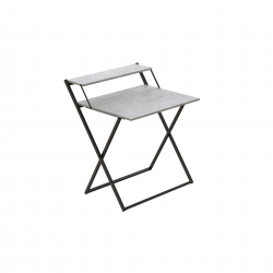 Стіл трансформер Компакт 2 750x790x720 Чорний метал ДСП Бетон 16 мм (KOM207) Стіл трансформер Компакт 2 750x790x720 Чорний метал ДСП Бетон 16 мм (KOM207)