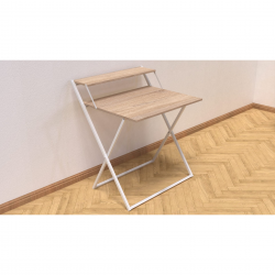 Стіл трансформер Компакт 2 750x790x720 Білий метал ДСП Дуб Сонома 16 мм (KOM211) Стіл трансформер Компакт 2 750x790x720 Білий метал ДСП Дуб Сонома 16 мм (KOM211)