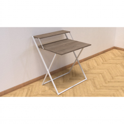 Стіл трансформер Компакт 2 750x790x720 Білий метал ДСП Дуб Сонома Трюфель 16 мм Стіл трансформер Компакт 2 750x790x720 Білий метал ДСП Дуб Сонома Трюфель 16 мм