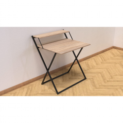 Стіл трансформер Компакт 2 750x790x720 Чорний метал ДСП Дуб Сонома 16 мм (KOM204) Стіл трансформер Компакт 2 750x790x720 Чорний метал ДСП Дуб Сонома 16 мм (KOM204)