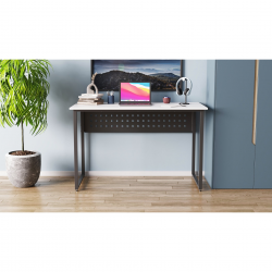 Комп'ютерний стіл Майк 75x120x60 чорний ДСП Біле 16мм (MAYK001)