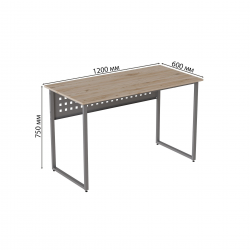 Комп'ютерний стіл Майк 75x120x60 сірий ДСП Дуб Сан-Маріно 16мм(MAYK134) Комп'ютерний стіл Майк 75x120x60 сірий ДСП Дуб Сан-Маріно 16мм(MAYK134)
