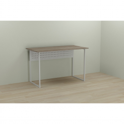 Комп'ютерний стіл Майк 75x120x60 білий ДСП Дуб Сонома Трюфель 16мм(MAYK073)