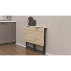 Стіл розкладний Моріс 750x1000x600 Чорний метал ДСП Дуб Сан-Маріно 16 мм (MORI002) Стіл розкладний Моріс 750x1000x600 Чорний метал ДСП Дуб Сан-Маріно 16 мм (MORI002)