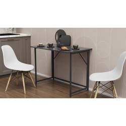 Стіл розкладний Моріс  750x1000x600 Чорний метал ДСП Венге Магія 16 мм (MORI003) 