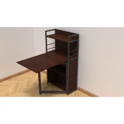 Стіл книжка з етажеркою Практик 1 1200x640x990 Чорний метал ДСП Венге Магія 16 мм (PRA103) Стіл книжка з етажеркою Практик 1 1200x640x990 Чорний метал ДСП Венге Магія 16 мм (PRA103)