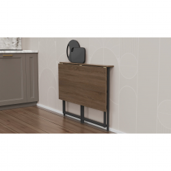 Стіл розкладний Моріс 750x1000x600 Чорний метал ДСП Дуб Сонома Трюфель 16 мм (MORI005) Стіл розкладний Моріс 750x1000x600 Чорний метал ДСП Дуб Сонома Трюфель 16 мм (MORI005)