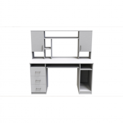 Стіл комп'ютерний Анжело 1400x1422x600 ДСП Білий 16 мм (STO110)