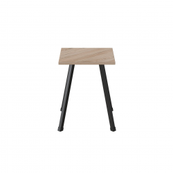 Табурет 430x320x320 Чорний метал ДСП Дуб Сан-Маріно 16 мм (TAB002)