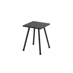 Табурет 430x320x320 Чорний метал ДСП Сосна Кембра 16 мм (TAB003)