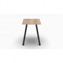 Табурет 430x320x320 Чорний метал ДСП Дуб Сонома 16 мм (TAB004)