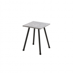 Табурет 430x320x320 Чорний метал ДСП Бетон 16 мм (TAB007)