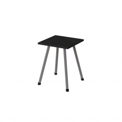 Табурет 430x320x320 Сірий метал ДСП Сосна Кембра 16 мм (TAB017)