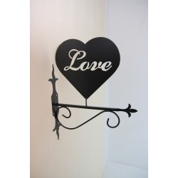 Підставка (кріплення) для підвісної квітки Серце 12