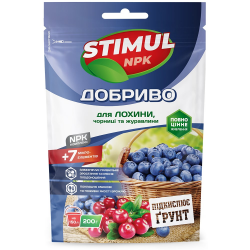 Добриво кристалічне «STIMUL NPK» для лохини, чорниці та журавлини Добриво кристалічне «STIMUL NPK» для лохини, чорниці та журавлини