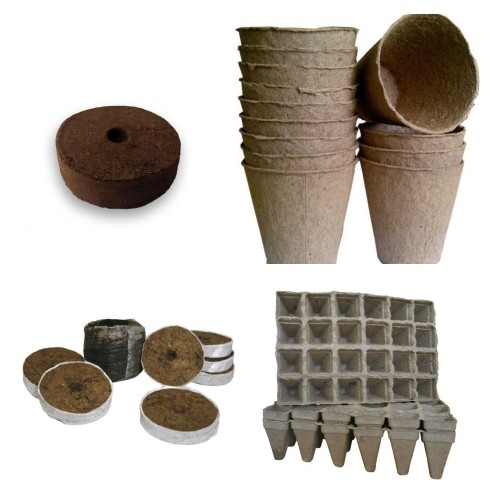Торф'яні горщики, таблетки, касети