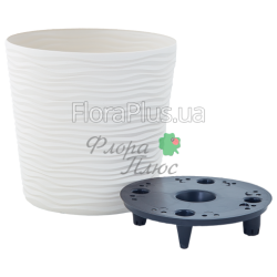 Вазон з автополивом Ф'южн зі вставкою низький 12*11