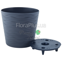 Вазон з автополивом Ф'южн зі вставкою низький 12*11
