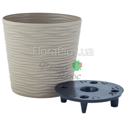 Вазон з автополивом Ф'южн зі вставкою низький 30*28,5