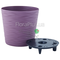 Вазон з автополивом Ф'южн зі вставкою низький 16*14