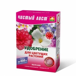 Мінеральне добриво для квітучих рослин кристалічні Чистий Лист 300гр Мінеральне добриво для квітучих рослин кристалічні Чистий Лист 300гр