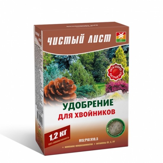 Мінеральне добриво для хвой кристалічне Чистий Лист 1,2кг