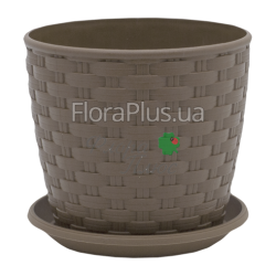 Вазон з підставкою Ротанг 30*27