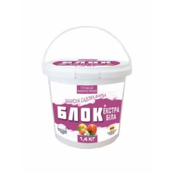 Захисна садова фарба Блок екстра біла, 1.4кг Захисна садова фарба Блок екстра біла, 1.4кг