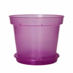 Горщик для орхідей Еталон 13см з підставкою