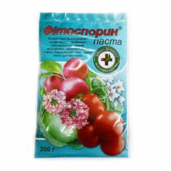 Біофунгіцид Фітоспорін-паста 200г Швидка допомога Біофунгіцид Фітоспорін-паста 200г Швидка допомога