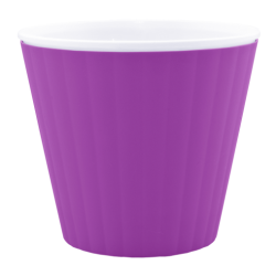 Вазон Ібіс подвійний 15,7*13см. (біла вставка) Вазон Ібіс подвійний 15,7*13см. (біла вставка)