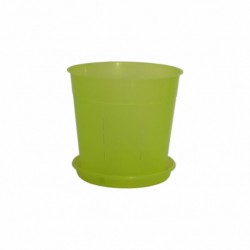 Горщик з бічними отворами для орхідей 15см c підставкою